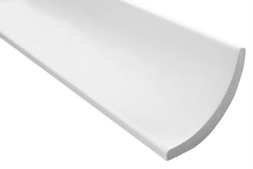 Marbet Deckenleisten aus Styropor XPS - Hochwertige Stuckleisten leicht & robust im modernen Design - (20 Meter Sparpaket E-13-75x75mm) Wandleiste
