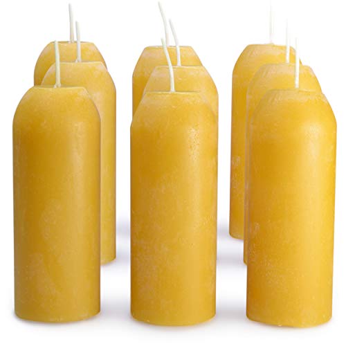 UCO 12-Hour Natural Beeswax Candles for Candle Lanterns, 9-Pack