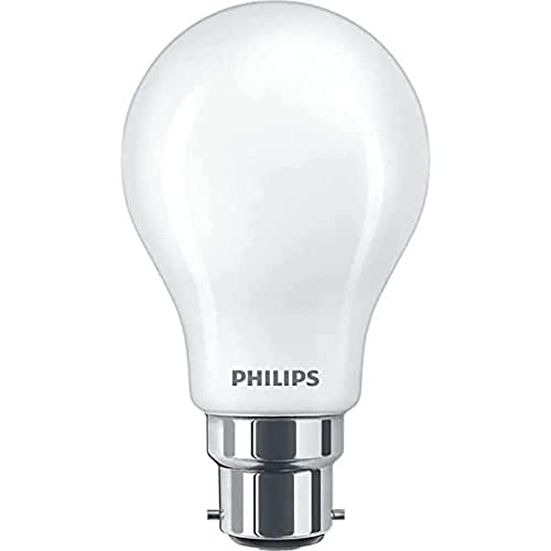 Philips LED Classic B22 Lampe, 40 W, Tropfenform, dimmbar, matt, warmweiß