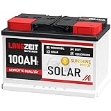 Solarbatterie 100Ah C100 12V Wohnmobil Boot Wohnwagen Camping Schiff Batterie Solar