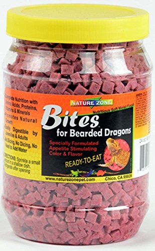 Nature Zone (2 Pack) Bearded Dragon Bites Nutritious Soft Moist Pet Food 24 oz