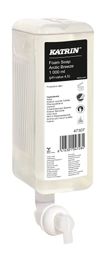 Seife - Katrin Handwaschschaum Arctic Breeze 1000 ml, Schaumseife, 6 Kartuschen/VE, 95 VE/Palette
