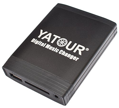Yatour - Digitaler Musikkonverter für Autos (USB, MP3, 12-polig), Schwarz