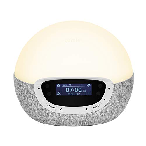 Lumie Bodyclock Shine 300 - Lichtwecker mit Radio, 14 Klängen und Einschlafsonnenuntergang