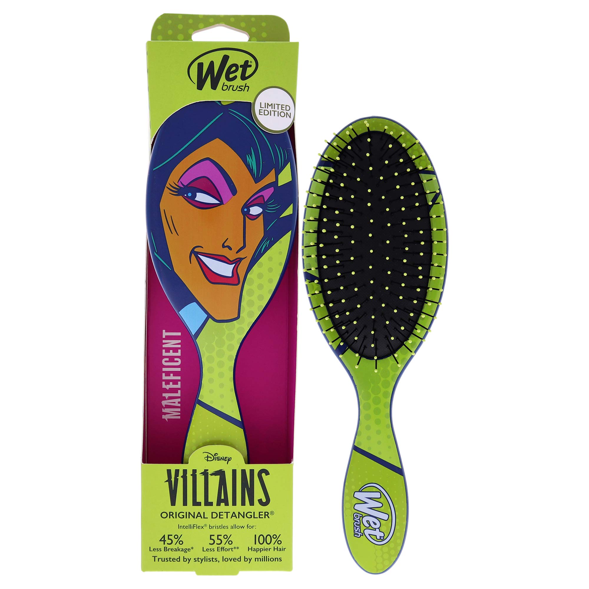 Wet Brush Original Detangler Disney Villains Brush – Maleficent By For Unisex – 1 Stück Haarbürste