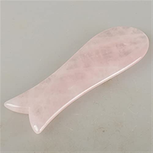 Guasha Board Jade Gesichtsmassagegerät Crystal Energy Pink Stone 1St (Color : Violet)