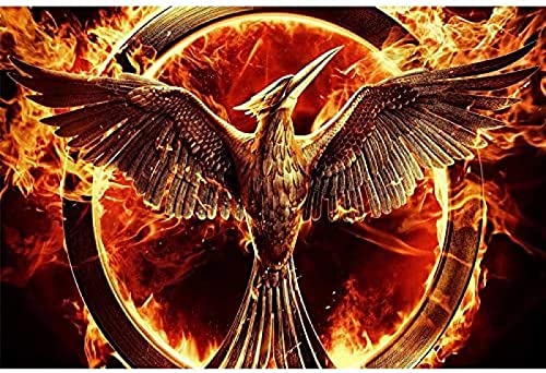 WYWQN Full Square/Round Drill 5D DIY The Hunger Games Bird Fire Diamond Painting Cross Stitch 3D Embroidery Kits Home Decor 50x60CM