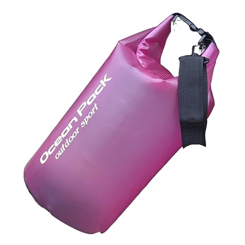 EVURU Ersatzteil PVC 2L 5L 10L 15L 20L Tasche Outdoor Dry Bag Taschen Beutel Camping Bootfahren Kajakfahren Perfekt (Color : Pink, Size : 15L)