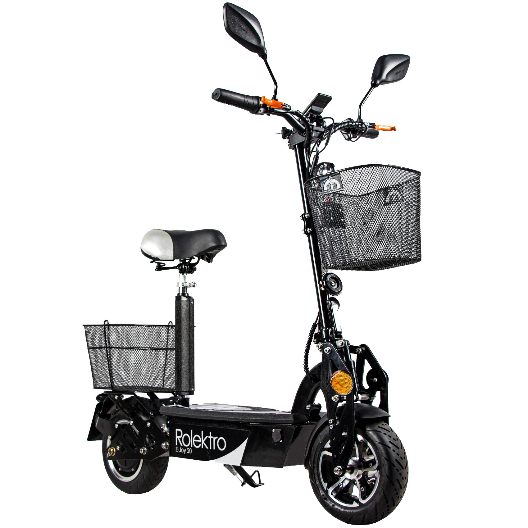 Rolektro E-Joy 20 Faltbarer Elektroroller - 20 km/h E-Roller mit Sitz 500W E-Scooter für Erwachsene EU-Zulassung