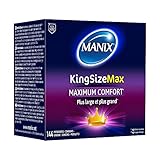 Manix King Size Max: Box mit 144 Kondomen für Herren, Größe XL – größer, länger und extra dünn für maximalen Komfort/Durchmesser 56 mm