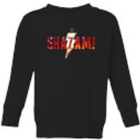 Shazam Logo Kids' Sweatshirt - Black - 7-8 Jahre - Schwarz