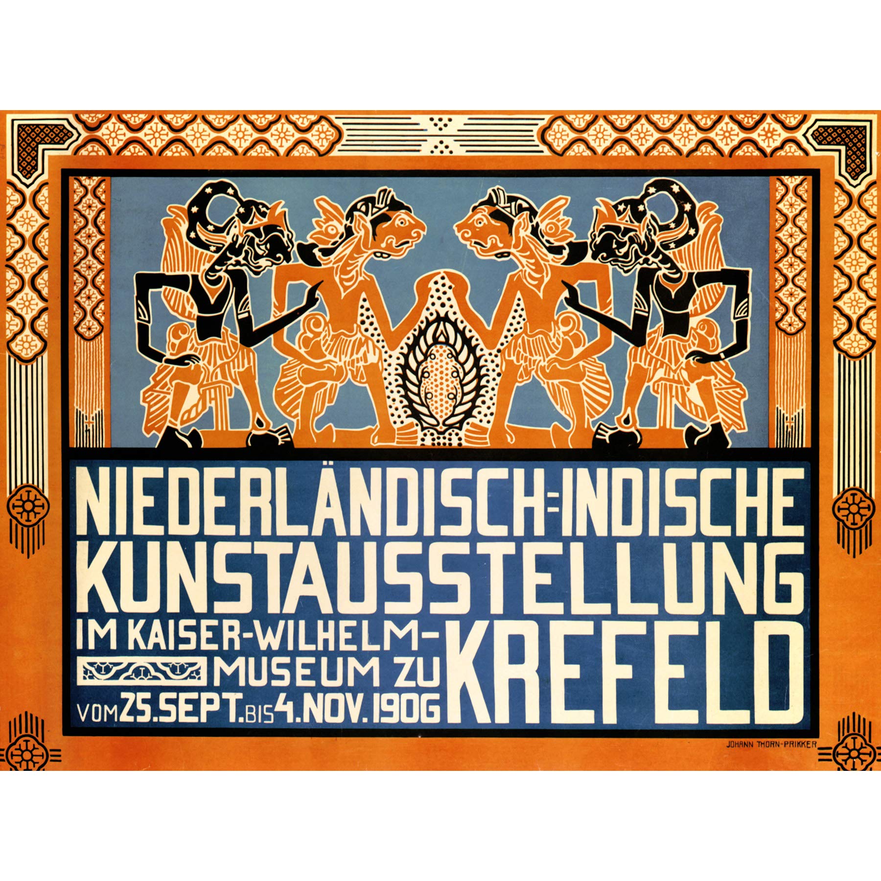 Wee Blue Coo Werbeausstellung Indonesien Niederlande Krefeld Deutschland Leinwanddruck