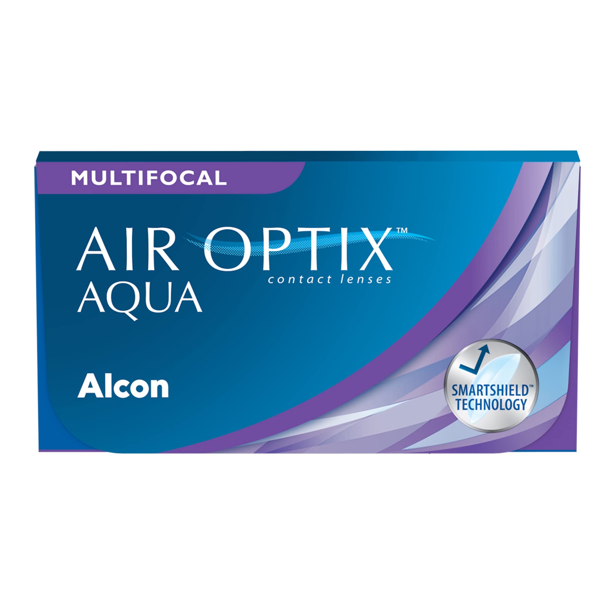 Air Optix Aqua Multifocal Monatslinsen weich, 6 Stück, BC 8.6 mm, DIA 14.2 mm, ADD MED, -4,00 Dioptrien