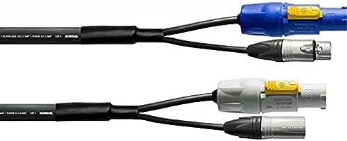 DMX-Kabel XLR 5-polig + PowerCON 10 m