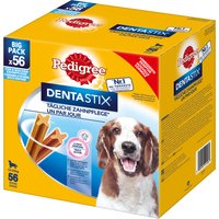 Zahnpflege Snack: Pedigree Dentastix für mittelgroße Hunde (10-25 kg) - Multipack (168 Stück) für mittelgroße Hunde (10-25 kg)