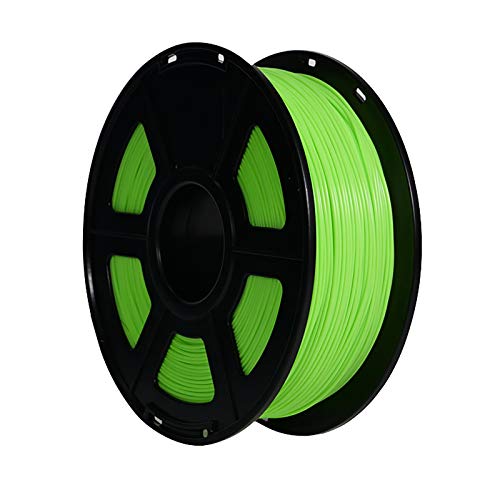 3D-Druckerfilament PLA-Filament 1,75 Mm Nicht Verwickeltes PLA-Filament 1 Kg Spulendruckmaterial Maßgenauigkeit +/- 0,03 Mm Geeignet Für FDM 3D-Drucker, Grünes Und Orangefarbenes PLA(Color:Grün)