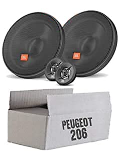Lautsprecher Boxen JBL 16cm System Auto Einbausatz - Einbauset für Peugeot 206 - JUST SOUND best choice for caraudio