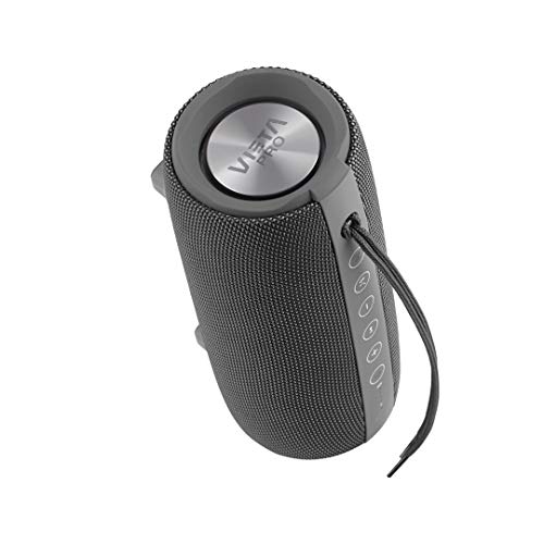 Vieta Pro Upper 2 Lautsprecher, mit Bluetooth 5.0, True Wireless, Mikrofon, Radio FM, 10 Stunden Laufzeit, IPX6-Wasserdichtigkeit, AUX-Eingang, Direktknopf zum virtuellen Assistenten; Farbe Grau, VM-BS56LG