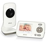 Alecto DVM-71 Babyphone mit Kamera - Große Reichweite (bis zu 50 m im Innenbereich - bis zu 300 m im Außenbereich) - Baby Monitor mit Schwenkbare Video Kamera - Erweiterbar - VOX Funktion - Weiß
