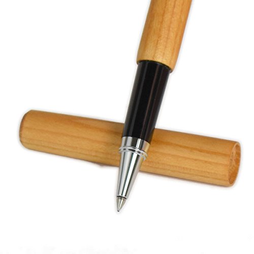 Personalisierter Tintenroller/Tintenschreiber aus geöltem Kirschholz | geeignet für Rechts- und Linkshänder | Nachfüllbar | nachhaltige Handarbeit aus Deutschland