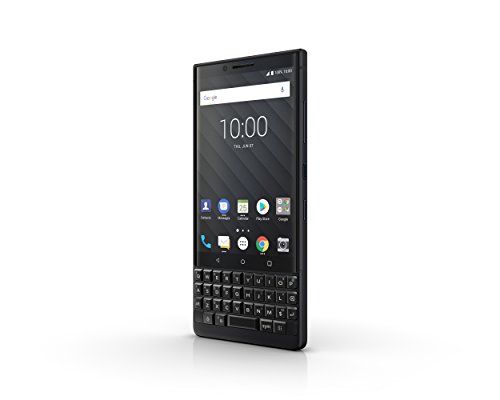 BlackBerry KEY2 64 GB (Dual-SIM, BBF100-1, QWERTY-Tastatur) Ab Werk entsperrtes SIM-freies 4G-Smartphone - Schwarz