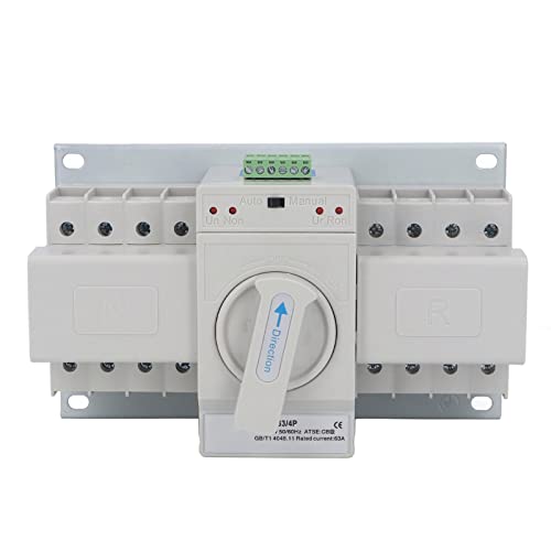 4P Mini Dual Power Automatic Transfer Switch ATS CB Grade Small Generator Changeover Switch 50Hz 60Hz 400V für Zuhause, Labors