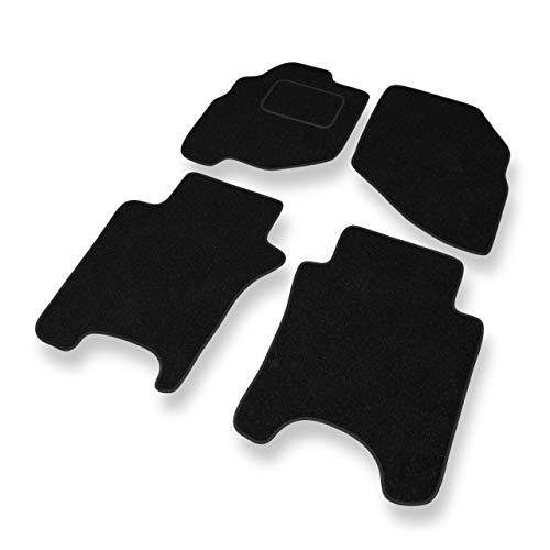 Mossa Fußmatten - 4-teilig - schwarz - Automatten Velours - 5902538786294