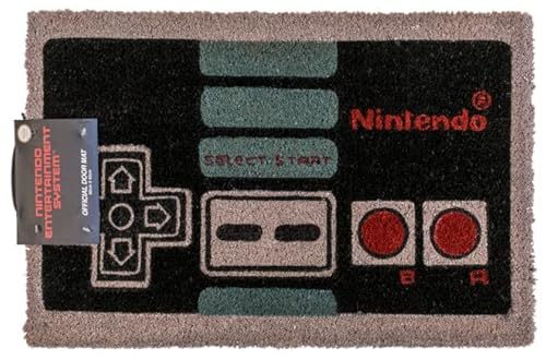 ootb Fußmatte NES Controller, Schwarz, Grau, 60 x 40 cm