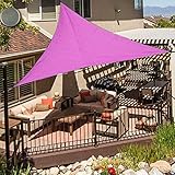 OldPAPA Sonnensegel Dreieck Sonnenschutz Block UV Wasserdicht Garten Balkon Schwimmbad Leichtgewicht, 3x3x3m, Rosa