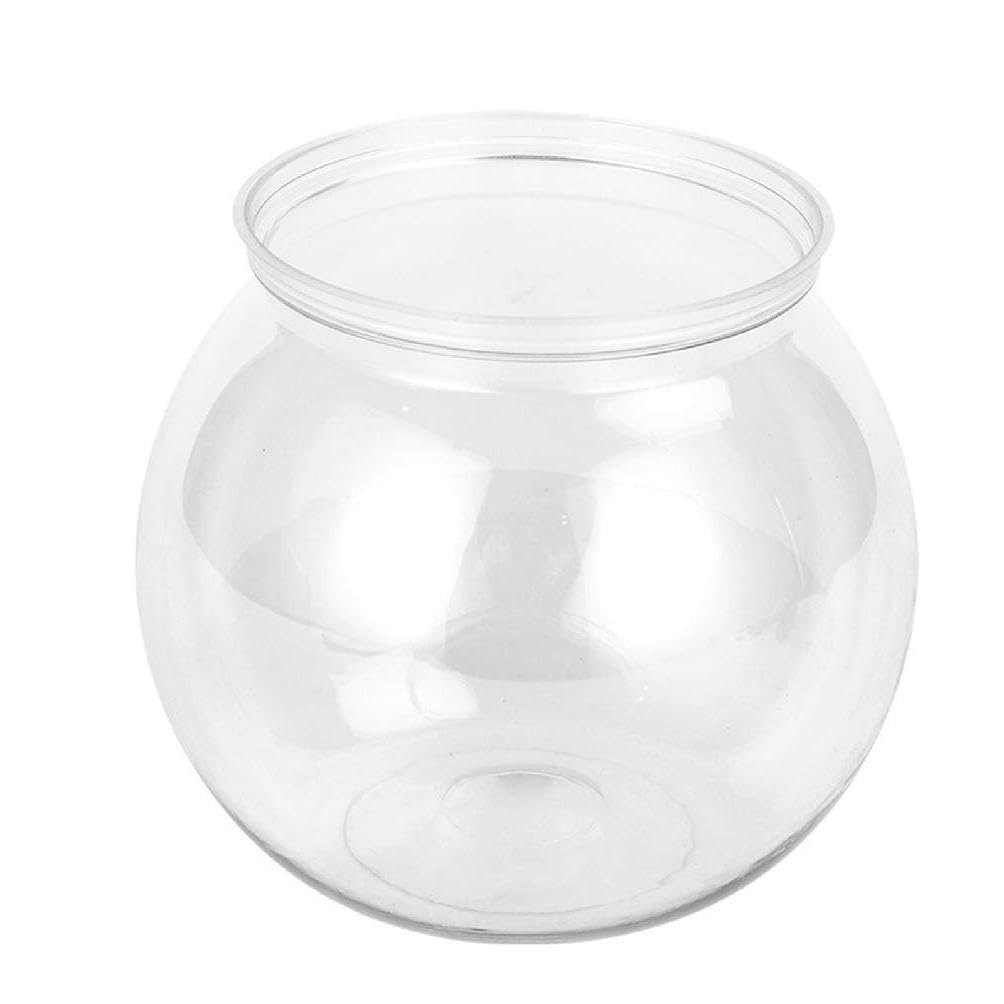 Plastics Round Aquarium Unbreakable Crystal-Clear Fish Bowls For Small Fish 4 Sizes Vases For Candy Ornament Holder Plastics Bowls Plastics Clear Round Fish Bowl