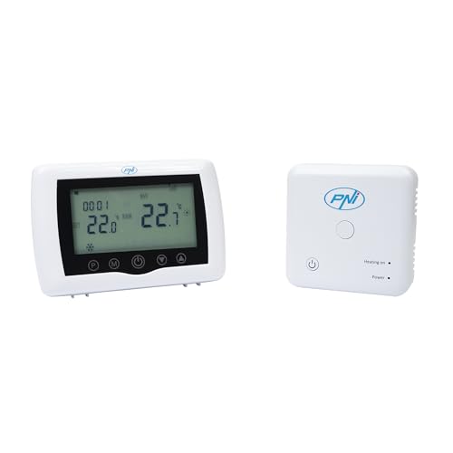 Smarter Thermostat PNI CT36 PRO kabellos, mit WLAN, Steuerung über die Internet-APP TuyaSmart, für thermische Anlagen, Heizen und Kühlen im Winter- und Sommermodus