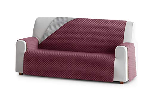 Eysa Oslo Sofa überwurf, Polyester, C/8 burdeaux-grau, 3 Sitzer 160cm. Geeignet für Sofas von 170 bis 210 cm