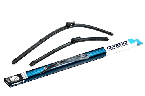 OXIMO WC3006001 SILICONE EDITION scheibenwischer dedizierter Set für Frontscheibe 700 mm /400 mm DS7, 3008, 5008, Alhambra, Golf Sportsvan, Sharan, Touran, Set of 2