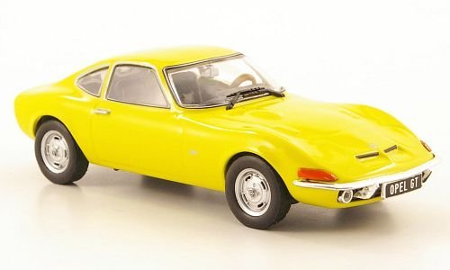 Opel GT, gelb (ohne Magazin), 1968, Modellauto, Fertigmodell, MCW-SC40 1:43