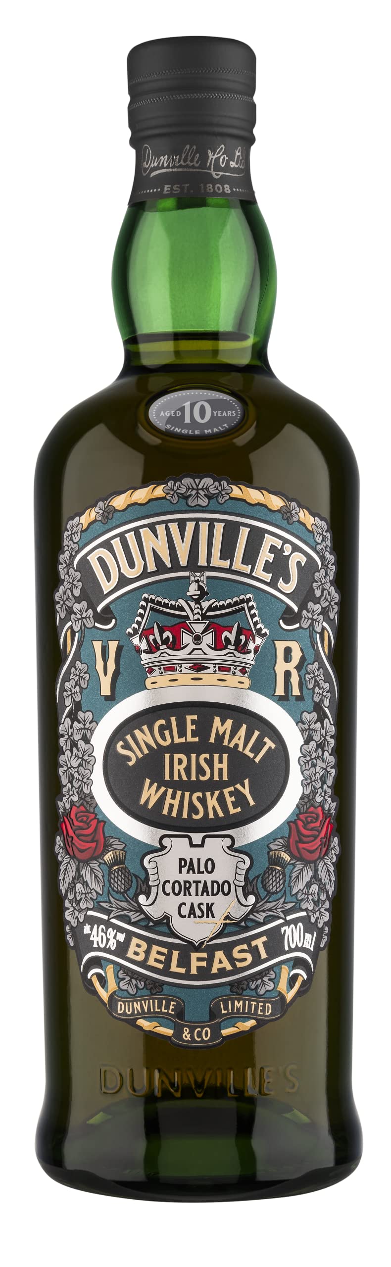 Dunvilles 10 YO Palo Cortado Finish Irish Whiskey 0,7 Liter 46% Vol.