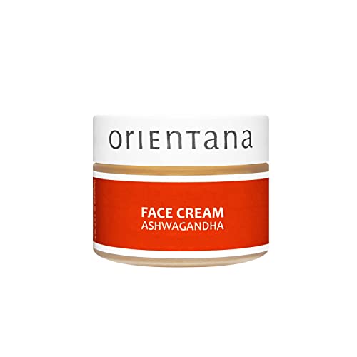 Orientana - Gesichtscreme Mit Ashwagandha | Indische Ginseng |99,7% Natürliche Vegan Bio Anti-Aging & Falten Feuchtigkeitscreme Für Damen Mit Reife Empfindliche Haut | Verlangsamt Hautalterung - 40g