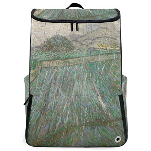 FANTAZIO Van Gogh Regenrucksack für Laptop, Outdoor, Reisen, Wandern, Camping, Freizeit-Rucksack, groß