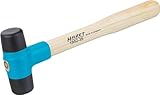 HAZET Kunststoff- Hammer 1952-35 | Hammer-Kopf- 35 Ø | Mit auswechselbaren Desmopan-Köpfen und robusten Stiel aus Esche, nahezu Rückschlagfrei | Schonhammer für diverse Einsatzmöglichkeiten
