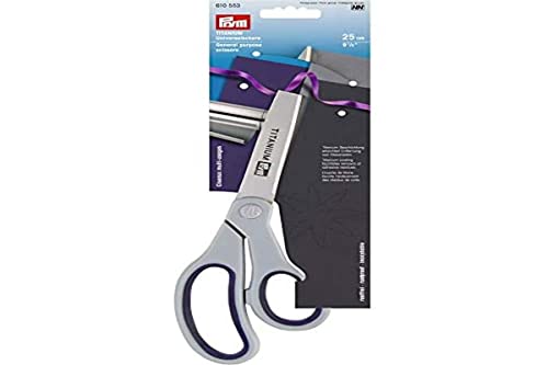 Prym 610553 TITANIUM Universalschere 9 1/2'' 25 cm, Edelstahl, Blau