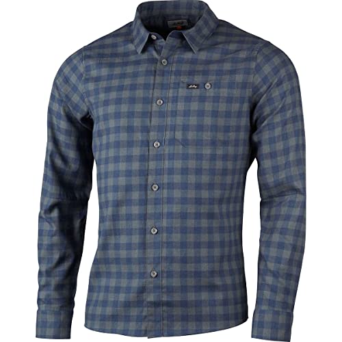 Lundhags - Ekren L/S Shirt - Hemd Gr L blau/schwarz/grau