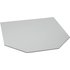 FIREFIX® Bodenplatte, Glas, sechseckig, BxL: 110 x 100 cm, Stärke: 8 mm - transparent
