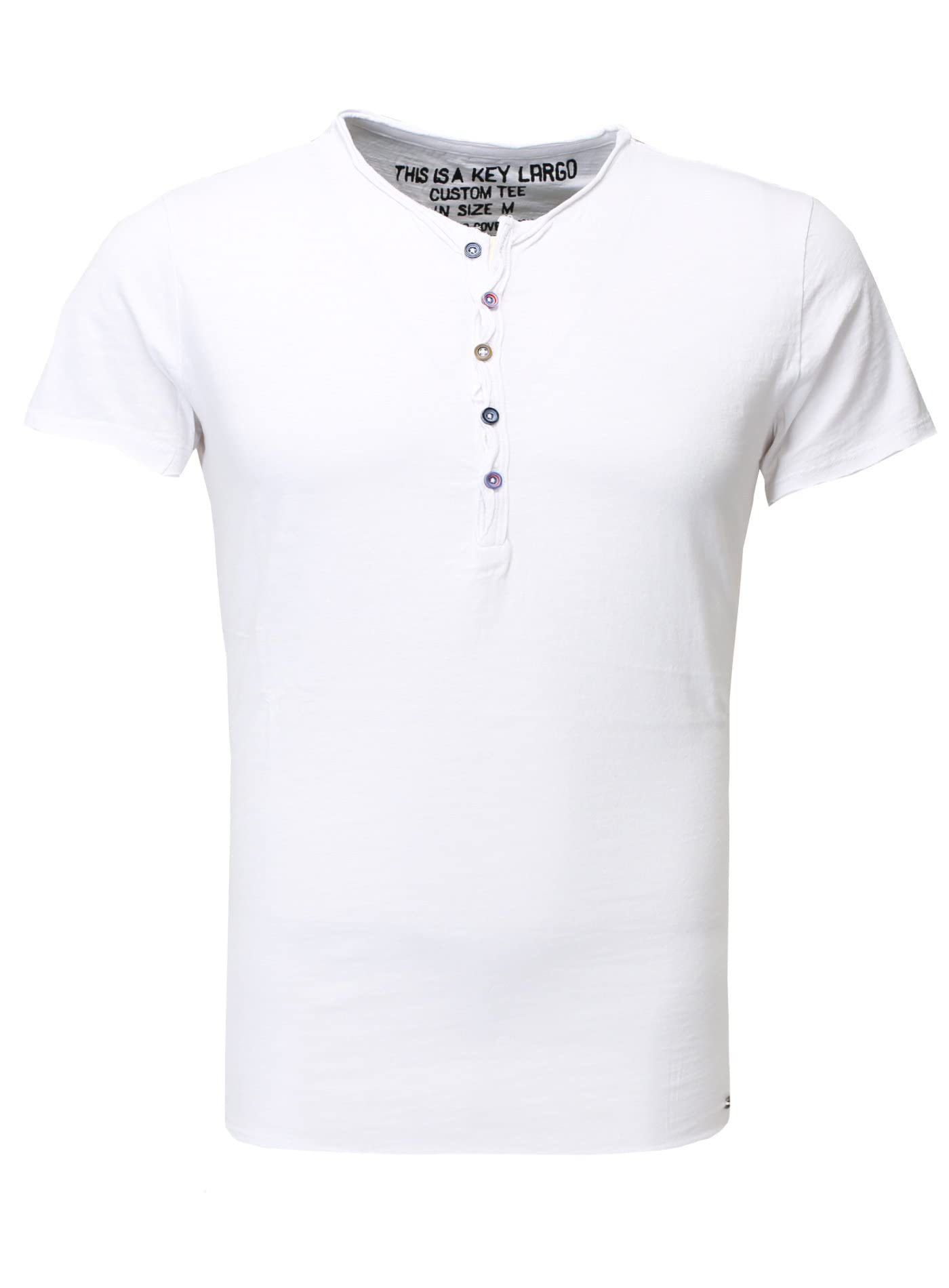 KEY LARGO Herren MT Lemonade T-Shirt, White (1000), S