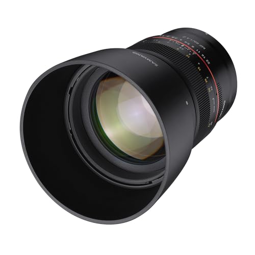 Samyang MF 85mm F1.4 Z Nikon Z - manuelles Objektiv mit 85 mm Festbrennweite für spiegellose Vollformat Nikon Z Kameras oder Nikon F Kameras mit FTZ Adapter, 72mm Filtergewinde, ideal für Portrait