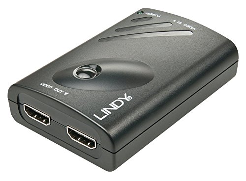 Lindy 38409 DisplayPort 1.2 auf 2X HDMI Konverter mit Expander-Funktion schwarz