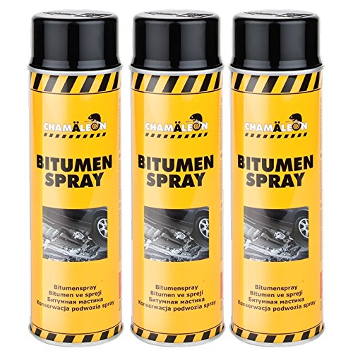 Chamäleon Bitumen Spray 6 x 500ml BITUM Schwarz UBS Schutz UNTERBODENSCHUTZ