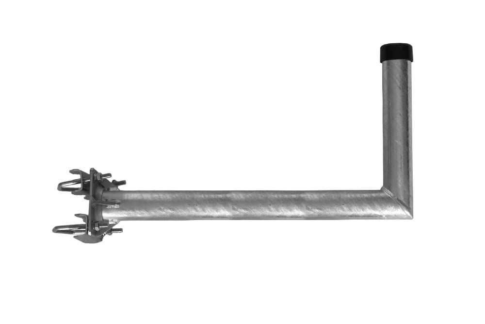 A.S.Sat 38055 Stahl Mastausleger feuerverzinkter mit verstrebten Rohr (55 cm)