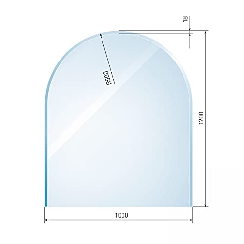 raik B40010 Raik Kamin Glasplatte Zunge 2 inkl. Facette