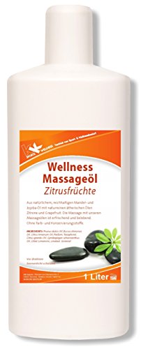 KK Wellness Massageöl Zitrusfrüchte 1 Liter Flasche