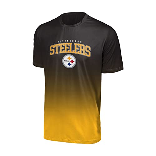 Foco Pittsburgh Steelers NFL Gradient Mesh Jersey Short Sleeve Herren T-Shirt - S