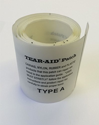 Tear Aid Selbstklebender Reparatur-Flicken Typ A für Zelte, Drachen, Gummiboote, Segel, Stoffe, 75mm x 1050mm